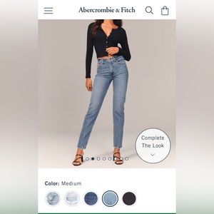 Abercrombie & Fitch High Rise Mom Jean